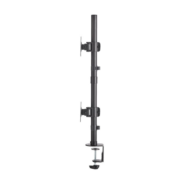 Tripp Lite series Dual Vertical Flat-Screen Desk Stand/Clamp Mount, 15 in. to 27 in. Flat-Screen Displays