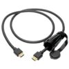 Tripp Lite series High-Speed HDMI Cable (M/M) - 4K 60 Hz, HDR, Industrial, IP68, Hooded Connector, Black, 3 ft.