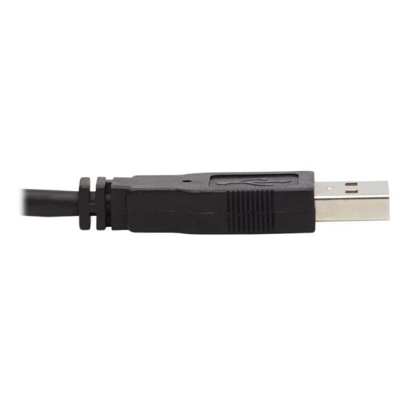 Tripp Lite series DisplayPort KVM Cable Kit - DP, USB, 3.5 mm Audio (3xM/3xM) + USB (M/M), 4K, 4:4:4, 10 ft. (3.05 m), Black