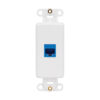 0bc483b3319198514f2aefbd32cf3696 Tripp Lite series Center Plate Insert, Decora Style - Vertical, 1 Port, TAA