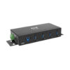 Tripp Lite series 4-Port Industrial-Grade USB 3.x (5Gbps) Hub - 20 kV ESD Immunity, Metal Housing, Mountable