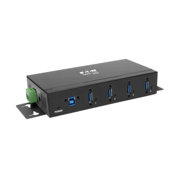 Tripp Lite series 4-Port Industrial-Grade USB 3.x (5Gbps) Hub - 20 kV ESD Immunity, Metal Housing, Mountable