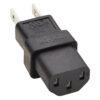Tripp Lite series Computer Power Cord Adapter, NEMA 5-15P to C13 - 15A, 125V, Black