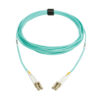 Tripp Lite series 10Gb/40Gb/100Gb Duplex Multimode 50/125 OM4 LSZH Fiber Patch Cable (LC/LC), Aqua, 5M (16.4 ft.), TAA
