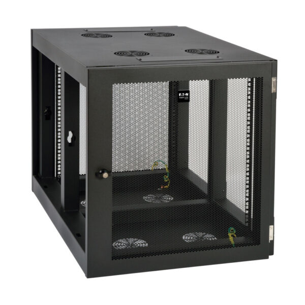 Tripp Lite series SmartRack 12U Heavy-Duty Low-Profile Server-Depth Side-Mount Wall-Mount Small Rack Enclosure