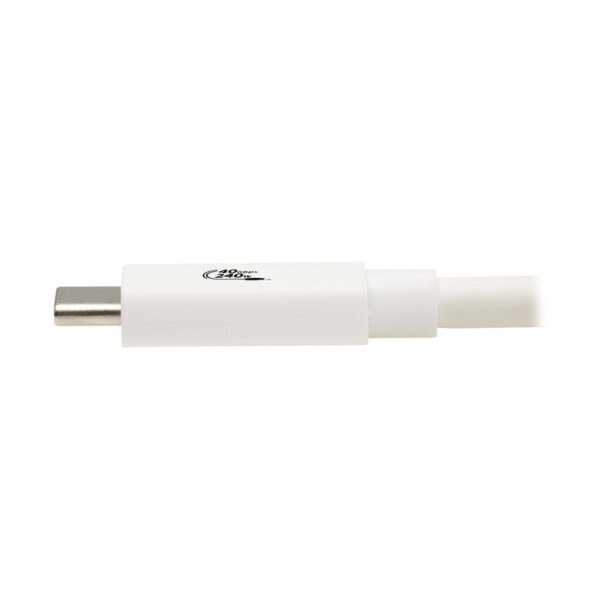 0c70f30d2c289a5cff400915fd7f4d68 Tripp Lite series USB4 40Gbps Cable (M/M) - USB-C, 8K 60 Hz, 240W PD Charging, White, 1 m (3.3 ft.)