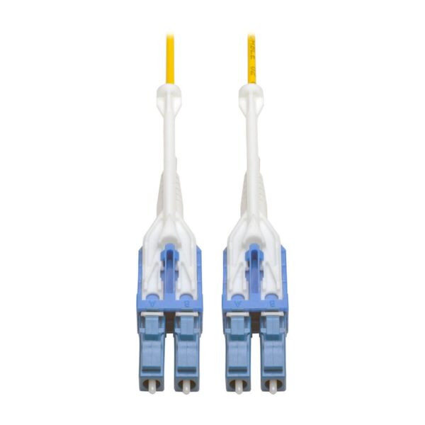 0c8080bd8d2407593407e3e32cc7ebb2-1 Tripp Lite series Duplex Singlemode 9/125 Fiber Patch Cable (LC/LC), Push/Pull Tabs, 2 m (6 ft.)