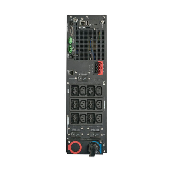 Eaton 9PX G2 6kVA 5.4kW 208V Double-Conversion UPS - L6-30P or Hardwired Input, 6 C39 and 6 C13 Outlets, Network Card, 3U Rack/Tower - 9PX6KIECG2