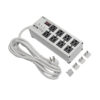 Tripp Lite series Isobar 8-Outlet Surge Protector, 12 ft. Cord with Right-Angle Plug, 3840 Joules, Diagnostic LEDs, Metal Housing