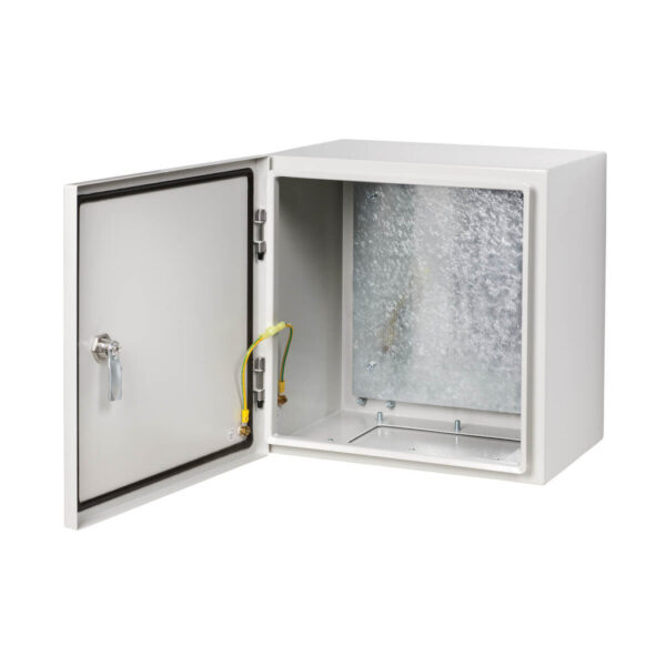 Tripp Lite series SmartRack Outdoor Industrial Enclosure with Lock - NEMA 4, Surface Mount, Metal Construction, 14 x 14 x 10 in., Gray