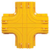 Tripp Lite series Toolless Horizontal 4-Way Junction for Fiber Routing System, 120 mm (5 in.)