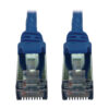 0d52b92374d478e6407843e05da52fde Tripp Lite series Cat6a 10G Snagless Shielded Slim STP Ethernet Cable (RJ45 M/M), PoE, Blue, 1 ft. (0.3 m)