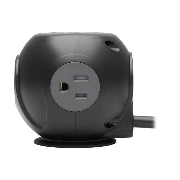 0d807426a20a0d8d2b68c3dfd20ba8e2 Tripp Lite series Safe-IT 3-Outlet Spherical Surge Protector, 5-15R Outlets, 4 USB Charging Ports, 8 ft. (2.4 m) Cord, Antimicrobial Protection