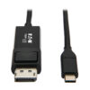 Tripp Lite series USB-C to DisplayPort Adapter Cable (M/M), 4K 60 Hz, HDR, Locking DP Connector, 3 ft. (0.9 m)