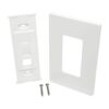 0de217f737bedbfc976fd1bb32fac32e Tripp Lite series 3-Port Keystone Single-Gang Faceplate, White, TAA