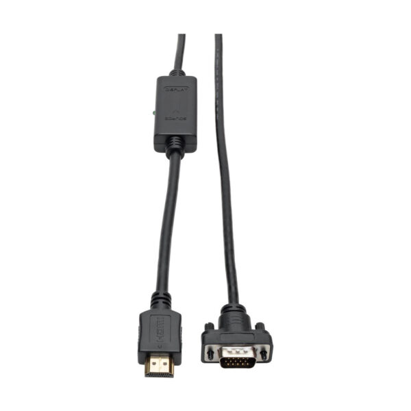 Tripp Lite series HDMI to VGA Active Adapter Cable (HDMI to Low-Profile HD15 M/M), 6 ft. (1.8 m), TAA