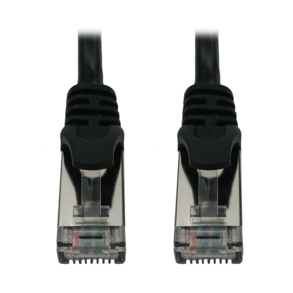 Tripp Lite series Cat6a 10G Snagless Shielded Slim STP Ethernet Cable (RJ45 M/M), PoE, Black, 5 ft. (1.5 m)