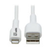Tripp Lite series Safe-IT USB-A to Lightning Sync/Charge Antibacterial Cable (M/M), MFi Certified, White, 3 m (9.8 ft.)