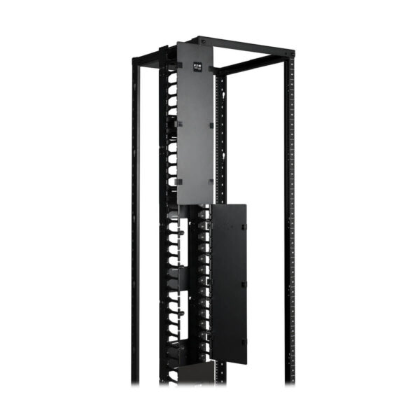 0e5f02afd81bd0eaef4789a7f23a1a11 Tripp Lite series SmartRack 6-in. (15.24 cm) Wide High Capacity Vertical Cable Manager - Double finger duct with cover