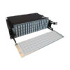 Tripp Lite series Preloaded Fiber Patch Panel, 3U - 64x (12F MTP/MPO-APC to 4x LC Duplex F/F) 8F Trunk Cables, OS2 Singlemode, 3 m (9.8 ft.)