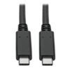 0e6e7abf3e0dec5367d83db21a31393e Tripp Lite series USB-C Cable (M/M) - USB 3.2, Gen 2 (10 Gbps), 5A (100W) Rating, USB-IF Certified, Thunderbolt 3 Compatible, 3 ft. (0.91 m)
