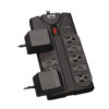0e81fee1e7208e416543a6996ad0a04e Tripp Lite series Protect It! 8-Outlet Surge Protector, 8 ft. (2.43 m) Cord, 1440 Joules, Black Housing