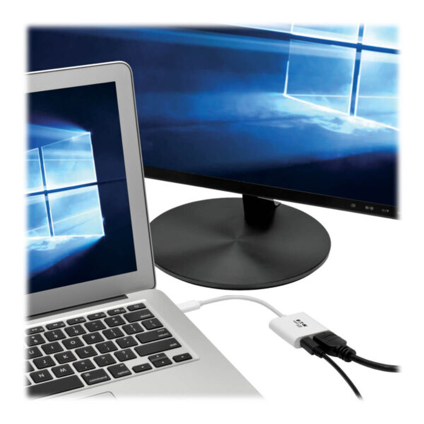 Tripp Lite series USB-C to HDMI Adapter with PD Charging, HDCP, White