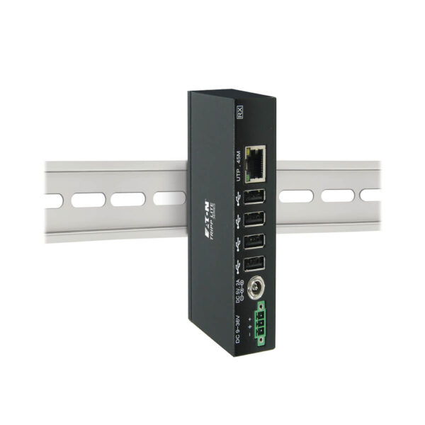 Tripp Lite series 4-Port Industrial USB over Cat6 Extender, ESD Protection, PoC - USB 2.0, Mountable, 150 ft. (45.72 m), TAA
