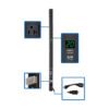 Tripp Lite series 2kW Single-Phase Local Metered PDU, 100-127V Outlets (14 5-15/20R), L5-20P/5-20P adapter, 0U Vertical, 36 in. Height
