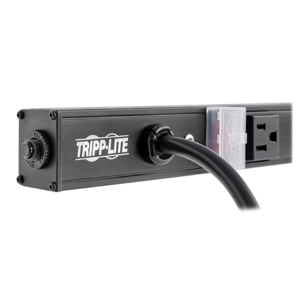 Tripp Lite series 16-Outlet Vertical Power Strip, 120V, 15A, NEMA 5-15P, 15 ft. (4.57 m) Cord, 48 in., Black Housing