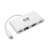 0f3aa416a2e2b335df3ab0bb1657a1f0 Tripp Lite series USB-C Multiport Adapter - 4K HDMI, VGA, USB 3.x (5Gbps) Hub Port, GbE, HDCP, White