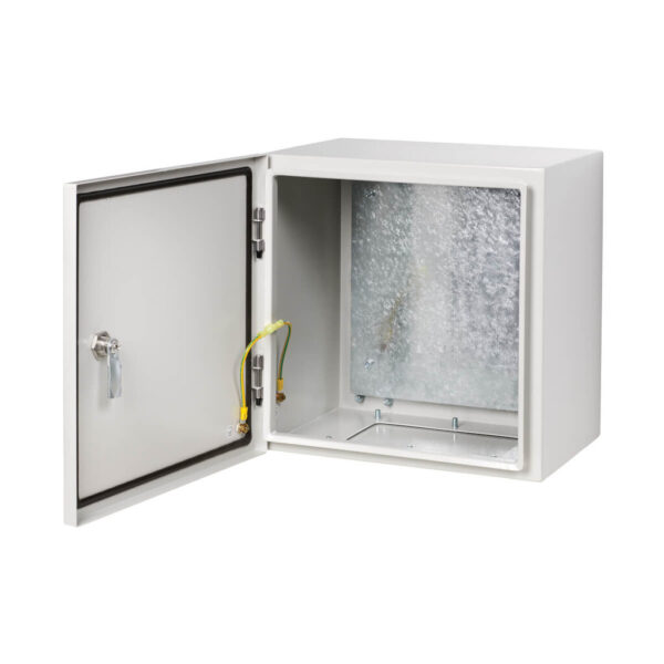 Tripp Lite series SmartRack Outdoor Industrial Enclosure with Lock - NEMA 4, Surface Mount, Metal Construction, 14 x 14 x 6 in., Gray