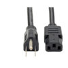 0faeaa4ad4dee21bc81c6a3ea324a847-3 Tripp Lite series Computer Power Cord, NEMA 5-15P to C13 - Heavy-Duty, 15A, 125V, 14 AWG, 12 ft. (3.66 m), Black