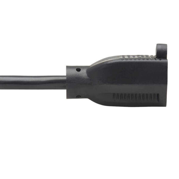Tripp Lite series Power Extension Cord, Right-Angle NEMA 5-15P to NEMA 5-15R - Heavy-Duty, 15A, 120V, 14 AWG, 3 ft. (0.91 m), Black