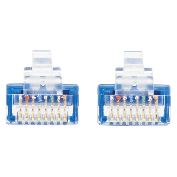 0fd76a9f7d9c75c5b20357b89e75817c-1 Tripp Lite series Cat6a 10G Molded Ultra-Slim UTP Ethernet Cable (RJ45 M/M), Blue, 1 ft. (0.31 m)