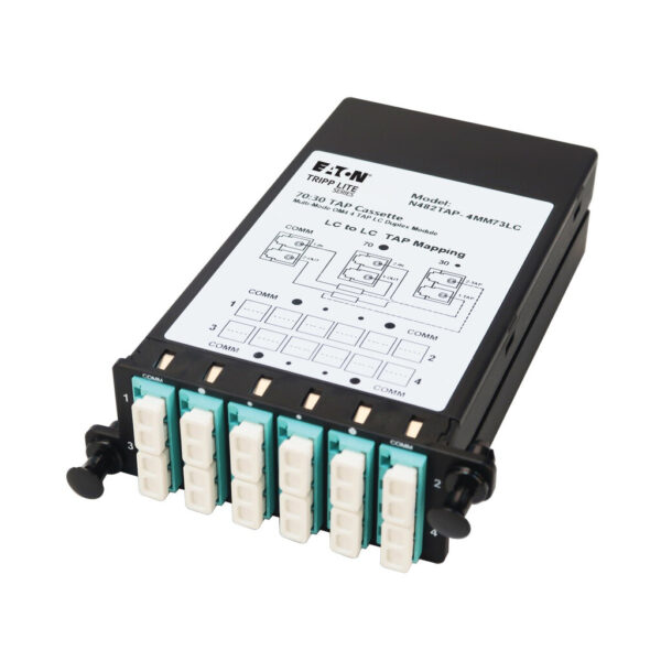 Tripp Lite series Fiber TAP Cassette - Multimode, 4x Duplex LC, 70/30 Split