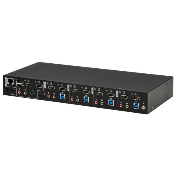 Tripp Lite series 4-Port HDMI Dual-Display KVM Switch - 4K 60 Hz, USB 3.2 Gen 1, HDCP 2.2, USB Sharing, TAA