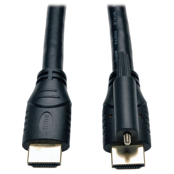 Tripp Lite series High Speed HDMI Cable with Ethernet and Locking Connector, UHD 4K, 24AWG (M/M), 10 ft. (3.05 m)