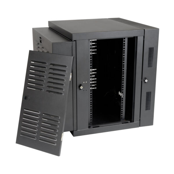 10323a797bc9f8814d1c710b993e708b Tripp Lite series SmartRack 12U Switch-Depth Wall-Mount Small Rack Enclosure for Harsh Environments, Hinged Back, 230V