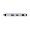 Tripp Lite series USB-C Dock, Dual Display - 4K 60 Hz HDMI, USB 3.x (5Gbps) Hub Ports, GbE, Memory Card, 100W PD Charging, Gray