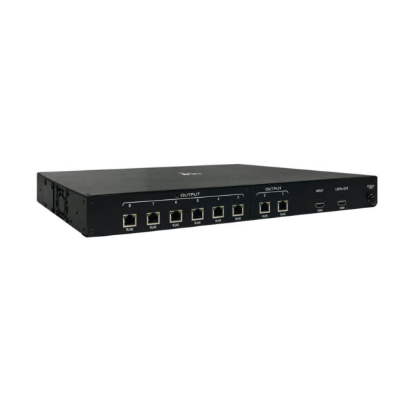 Tripp Lite series 8-Port HDMI over Cat6 Splitter - 4K 60 Hz, HDR, 4:4:4, PoC, HDCP 2.2, 230 ft. (70.1 m), TAA