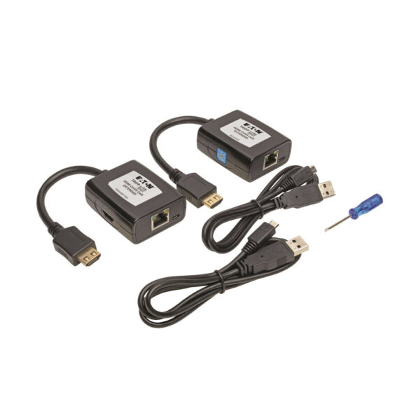 103bf54b12b7626c460e5cbc3eedb581 Tripp Lite series HDMI over Cat5/6 Extender Kit, Transmitter/Receiver for Video/Audio, USB Powered, Up to 125 ft. (38 m), TAA