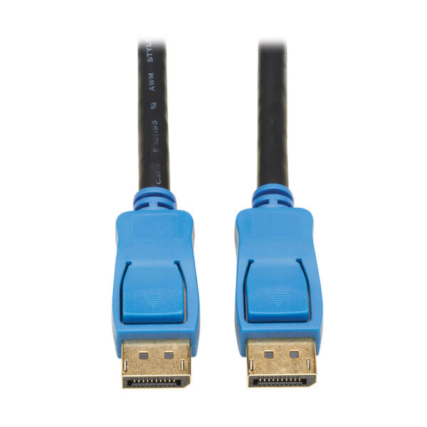 10ee37e3dc8659a3b9c1e4837f878a2e-1 Tripp Lite series DisplayPort Cable with Latching Connectors (M/M), 8K 60 Hz, HDR, HBR3, 4:4:4, HDCP 2.2, Black, 3 ft. (0.9 m)