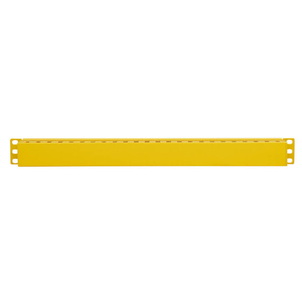 Tripp Lite series Horizontal Cable Manager - Finger Duct with Cover, Yellow, 1U