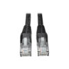 Tripp Lite series Cat6 Gigabit Snagless Molded (UTP) Ethernet Cable (RJ45 M/M), PoE, Black, 7 ft. (2.13 m)