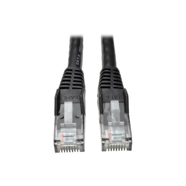 Tripp Lite series Cat6 Gigabit Snagless Molded (UTP) Ethernet Cable (RJ45 M/M), PoE, Black, 7 ft. (2.13 m)