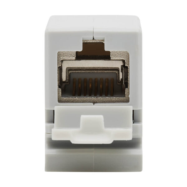 Tripp Lite series Cat6a Shielded In-Line DIN-Rail Mountable Snap-In Coupler (RJ45 F/F), TAA