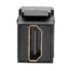 Tripp Lite series High-Speed HDMI with Ethernet All-in-One Keystone/Panel Mount Extension Cable (M/F), Angled Connector, 1 ft. (0.31 m)