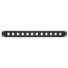 Tripp Lite series 12-Port 1U Rack-Mount Unshielded Blank Keystone/Multimedia Patch Panel, RJ45 Ethernet, USB, HDMI, Cat5e/6