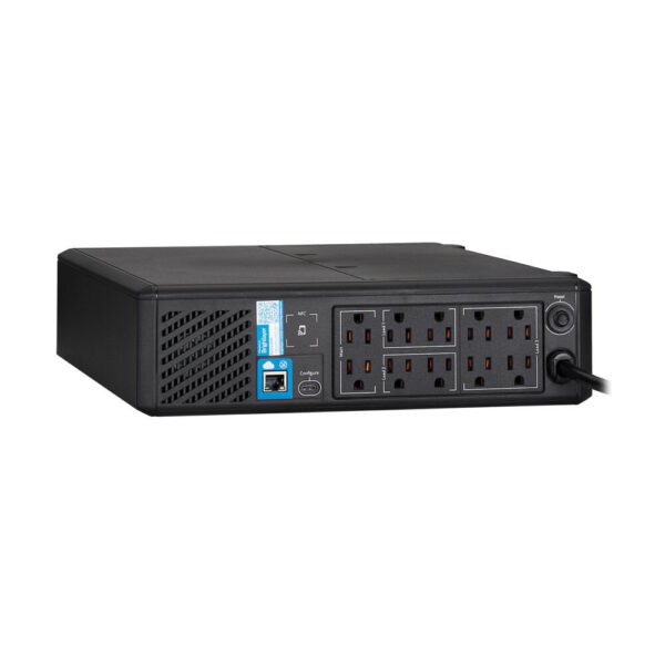 Tripp Lite 1500VA 1050W 120V Line-Interactive Pure Sine Wave Cloud-Connected UPS - 10 NEMA 5-15R Outlets, LCD, 5-15P Plug, Tower - SMART1500PSRTNC
